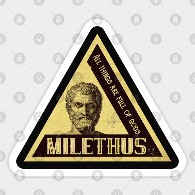 Thales of Miletus Sticker by CTShirts